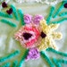 Beautiful Plush Bouquet and Pops Vintage Chenille Fabric 39x25