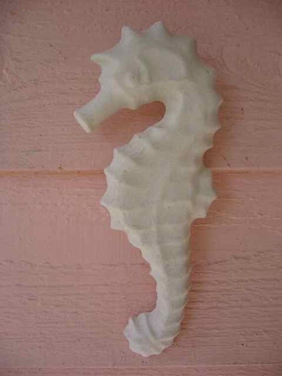 Vintage Concrete Seahorses Wall Plaque Florida Kitsch