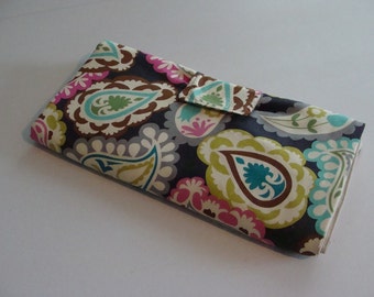 SALE // Newborn Baby Diaper Changing Pad // PInk and Gray Paisley ...