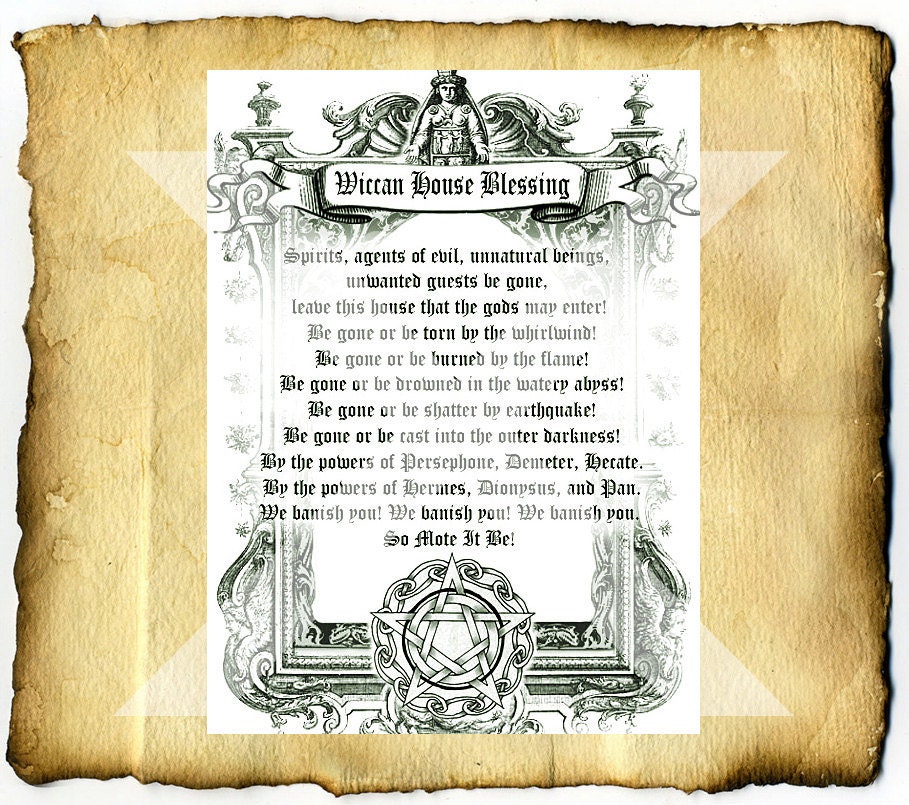 Wiccan House Blessing Digital Download Graphic BoS Page   Il Fullxfull.338084814 