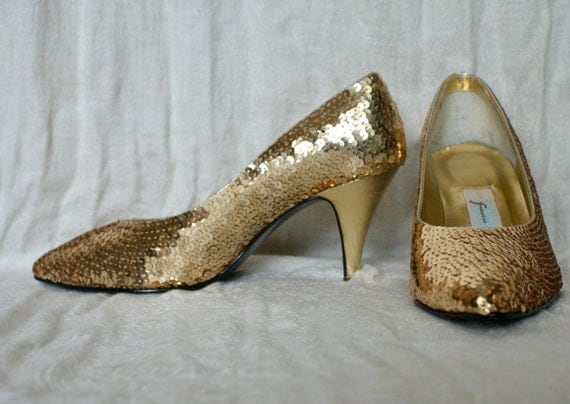 Vintage Gold Shoes 10