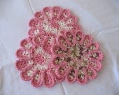 Chrysanthemum Hotpads--Pink Trio