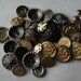 Vintage Buttons... Brass and Silver Steampunk