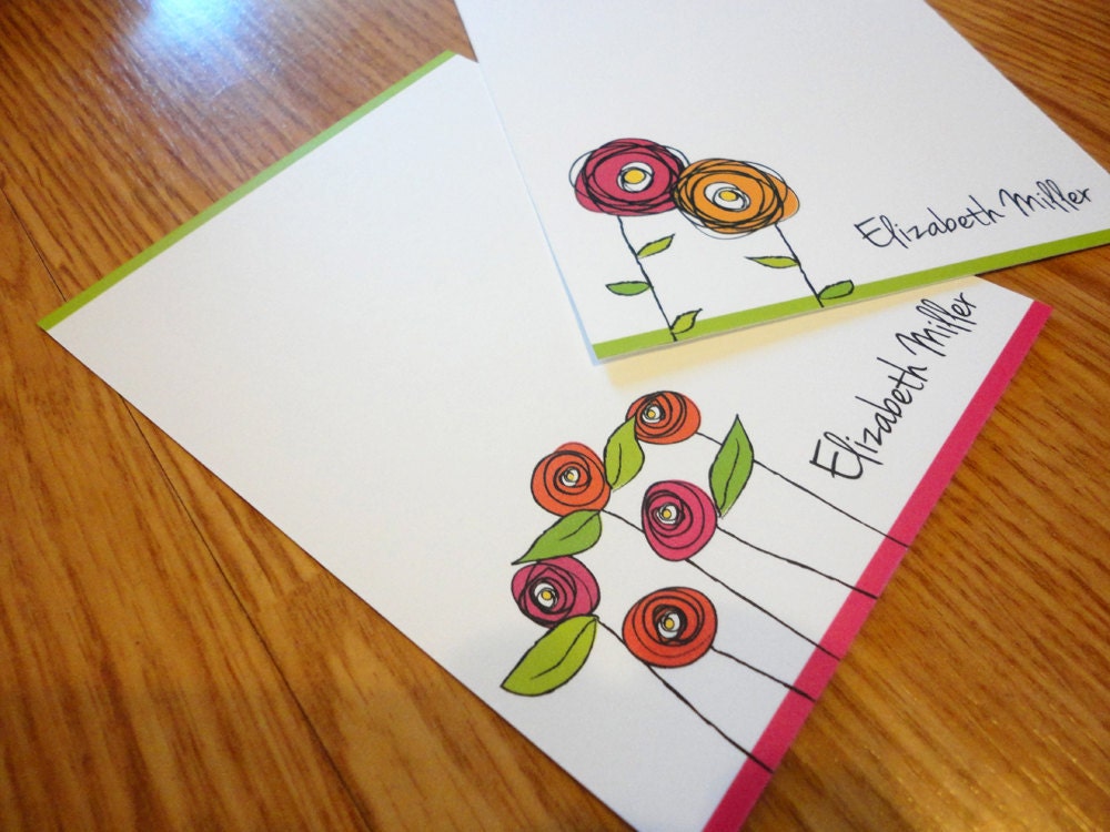 personalized-note-card-set-custom-note-cards-flat-with-fun