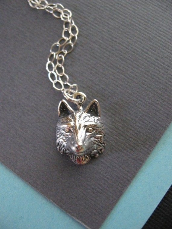Fox Necklace Fox Head Necklace Fox Pendant Wildlife