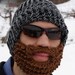 lumberjack beard hat - black and gray