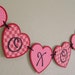Red and Pink XOXOXO Hugs and Kisses Valentine Heart Banner/Garland, decoration, party, paper