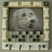 Mosaic Picture Frame and Key Holder with Blue tiles Item 1087
