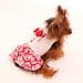 White Dog Coat Jacket Dress with attached pocket and matching ruffled skirt