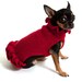 Red Pullover Dog Sweater Dress