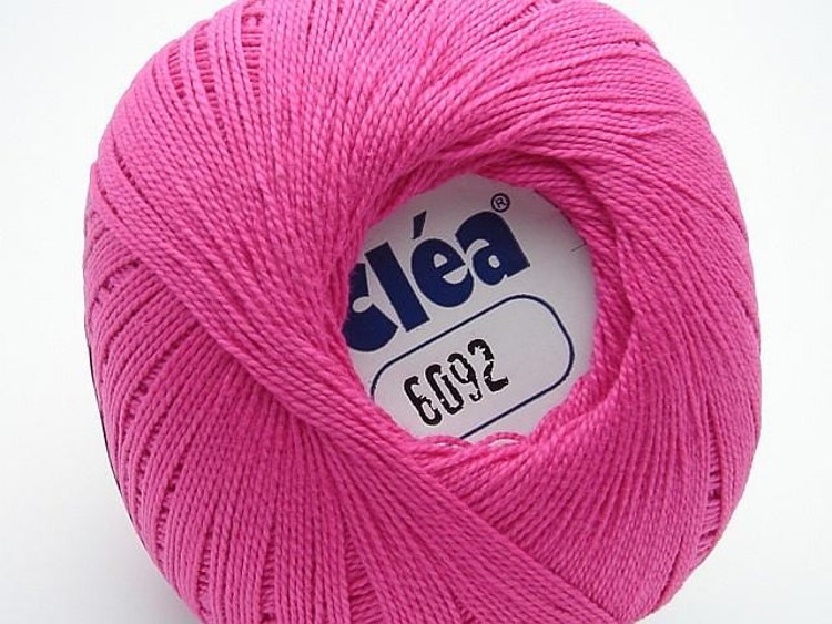 Hot pink size 10 crochet cotton thread yarn by cottonheart on Etsy