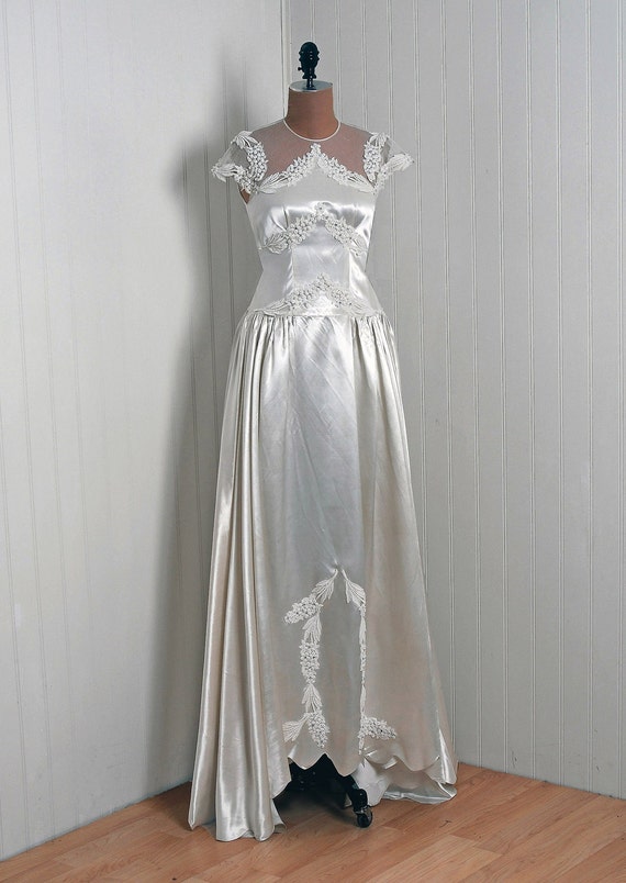 Vintage Satin Gown 9