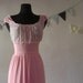 Rosebud Pink nightgown - Luscious Vintage - Large Size