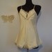 Vintage romper playsuit //Cream color size medium