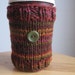Autumn Colours with Green Button Coffee Cup Cozy