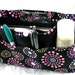 Purse Organizer Insert - Multi Color Circles on Black- last of this fabric -Medium- Ready to ship-