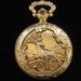 On Sale Large Milan Quartz Ornate Deer Hunter Case Pocket Watch