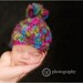Very Berry Colorway READY to Ship Photo Prop Newborn Baby Hat with Pompom TEXTURE and COLOR in 6 Color Versions