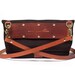 Handbag in Mahogany with detachable strap