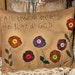 Primitive Decor Pillow with Yo-Yo Flowers