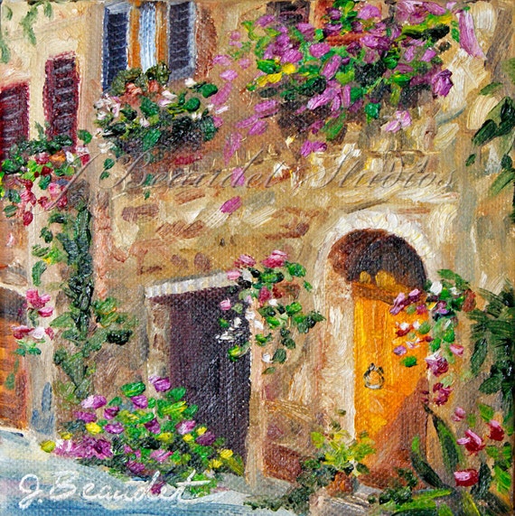 Items similar to Art print of Original Oil Painting LANDSCAPE Italy