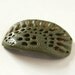 Bracelet Focal Connector Bead in Jade Green and Metallic Gold
