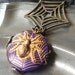 Black Widow Glam - Purple spider gothic necklace - Bountiful Winepress