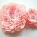 RESERVED for Amelie- pale pink peach roses, bridal hair flowers, fascinator, flowers for sash, weddings accessories, bride, bridesmaids