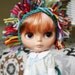 Gnome Helmet for Blythe - Crochet Pixie Hat with Multi-Color Edge