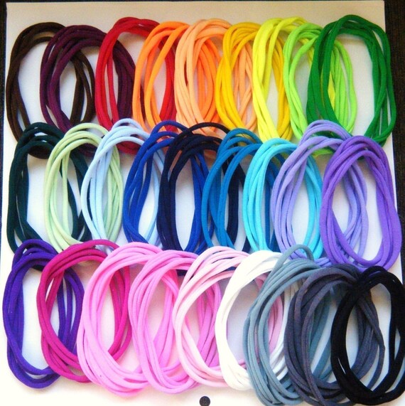 Lot of 100 Stretch Nylon Chokers for Necklaces SMALLER SIZE