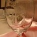 Vintage Anchor Hocking Set of 8 Clear Glass 6 Oz. Wine Glasses with etched "B" Monogram in mint condition - 1960's