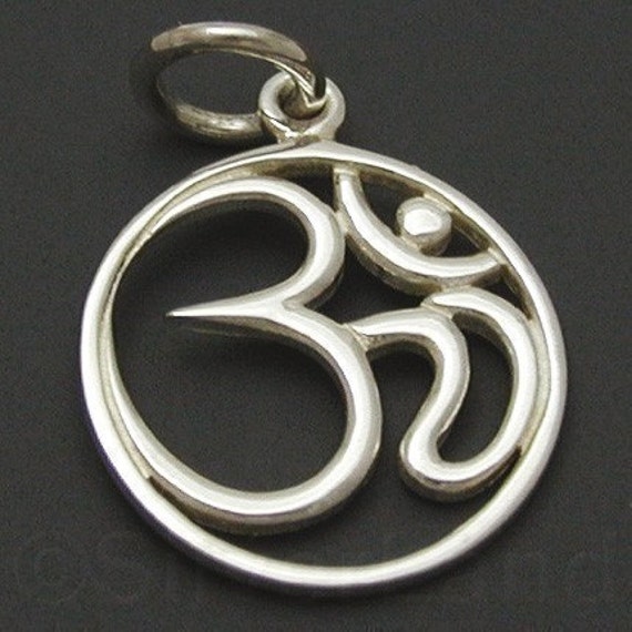 1 Sterling Silver Ohm Pendant SPDA501 by SilverLand on Etsy