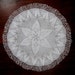 Vintage Table Cloth Tablecloth Hand Knit Medallion Star Design Large