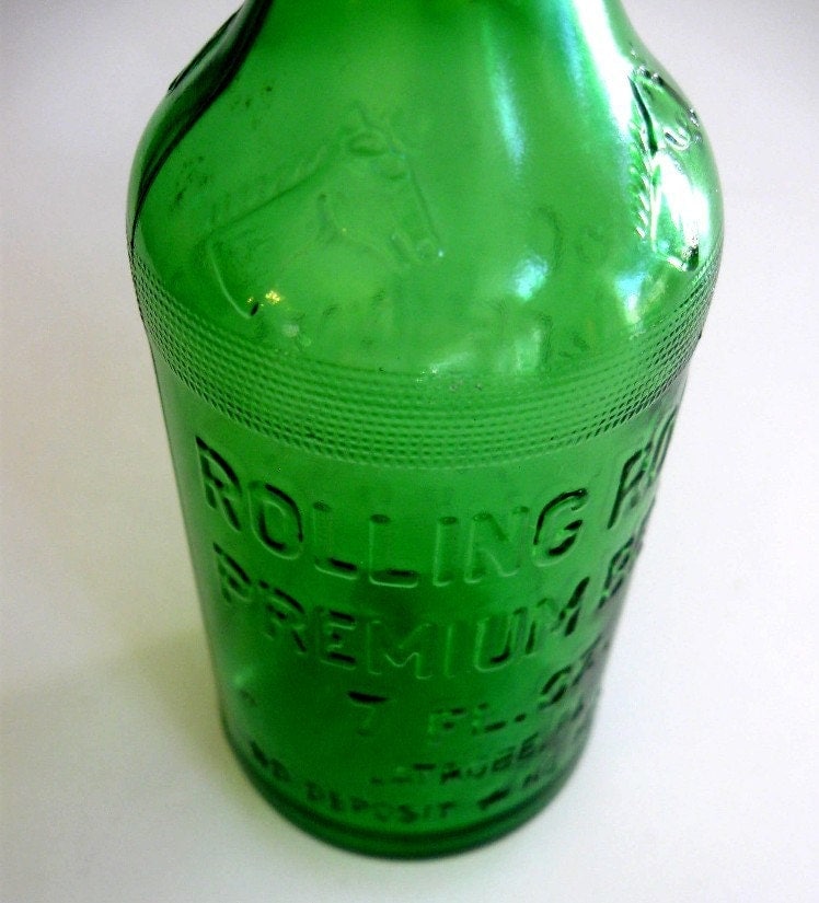 Vintage Rolling Rock Pony Beer Bottle Green Glass Latrobe PA