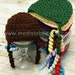 Simplify Collection in Chocolate / Crochet Beanie hat Newborn photography prop