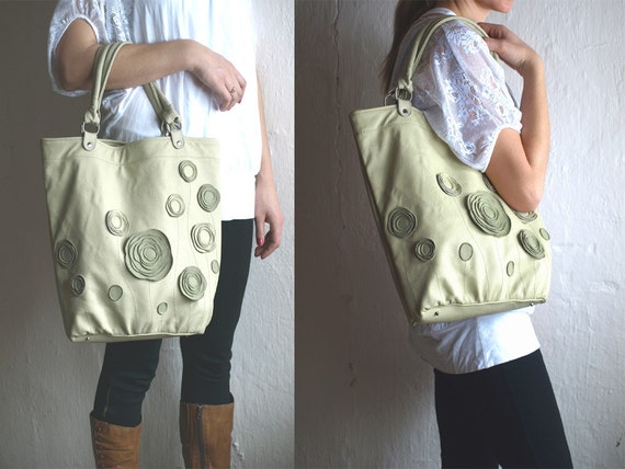 pastel green bag