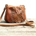 Brown Leather Bag Cross Bod Bag Vintage Style Purse Brown Leather Purse