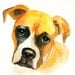 CUSTOM of your PET by DIMDI Original watercolor painting 8X10inch