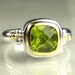 Peridot Ring - 18k Gold and Sterling