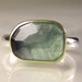 Rose Cut Green Blue BiColor Tourmaline Ring - 18k Gold and Sterling