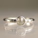 Natural Rose Cut Diamond Ring - Palladium Sterling