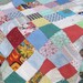 Vintage Hand Made/Hand Pieced Scrap Baby Quilt/Lap Quilt