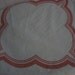 Vintage Napkins -Art Deco in Coral/Pink Set of 6