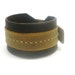 Brown Leather Cuff Bracelet Dark Brown Leather Adjustable Two Toned Handcrafted