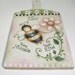Vintage Cutting Board with Handpainted Bumble Bee Design