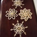 Vintage Christmas Crocheted Lace Snowflake Ornaments