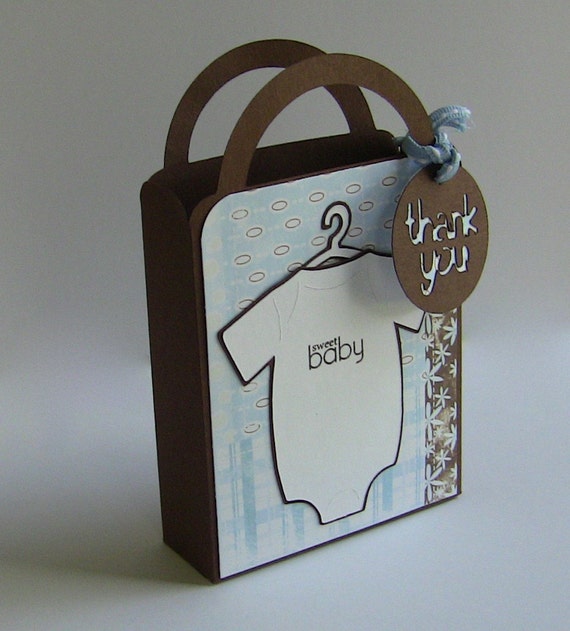 Items similar to Set of 6 Baby Shower Favor Bags Boy on Etsy