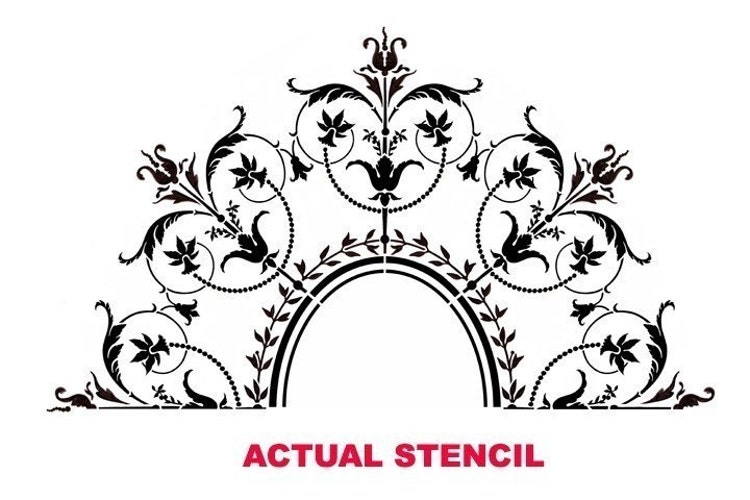 Decorative Stencil Marie-Antoinette Ceiling by CuttingEdgeStencils