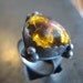 Rustic Amber Ring