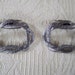 Vintage Jewelry Shoe Clips Musi Silver Tone Shoe Buckles / Clips